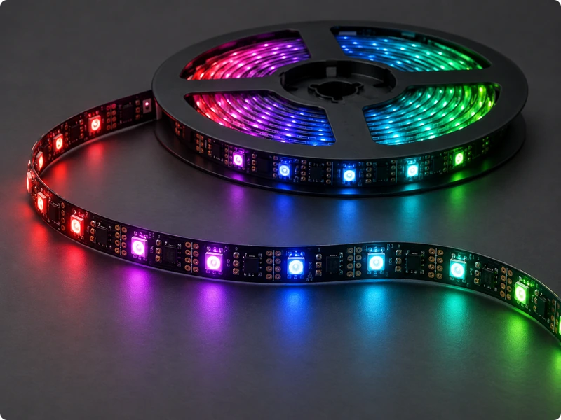 Addressable LED strip lights for dynamic RGB and pixel lighting