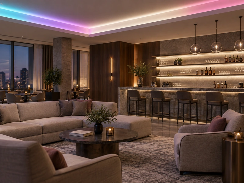 24V Addressable RGBW COB LED Strip 800 LEDs/m - Hospitality Features