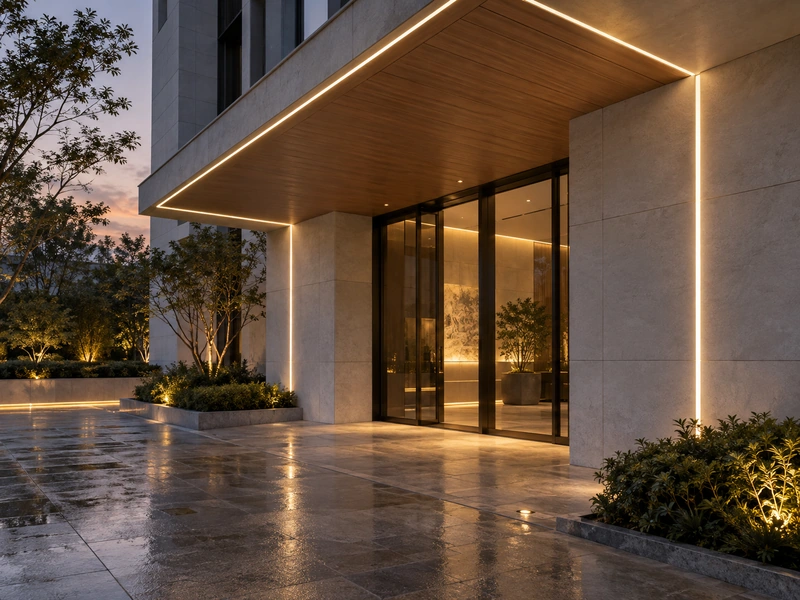 8mm IP68 Square Ultra-Slim Solid LED Neon Flex - Architectural Exteriors