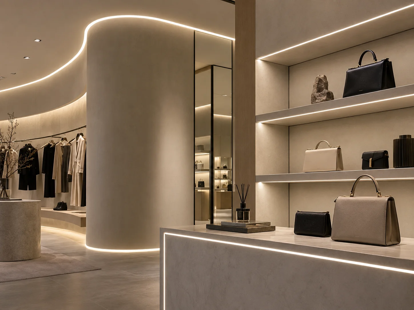 8mm Recessed COB LED Neon Flex - Retail Interiors