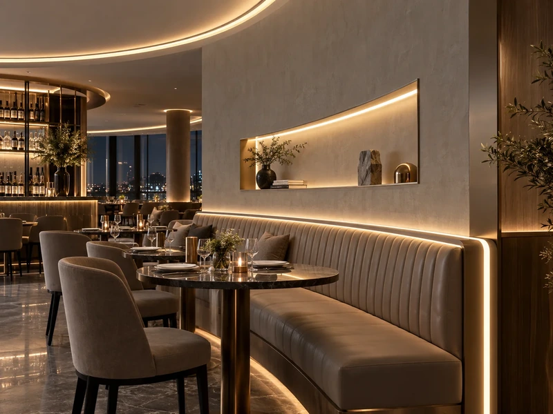 8mm Solid Raised-Surface LED Neon Flex - Hospitality Interiors